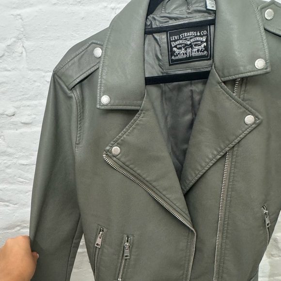 Levi's Women's Belted Faux Leather Moto Jacket (Regular & Plus Size) - Picture 7 of 14